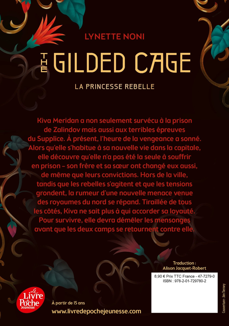 The Prison Healer - Tome 2 - The Gilded Cage - Lynette Noni, Alison Jacquet-Robert, Lynette Noni, Alison Jacquet-Robert - POCHE JEUNESSE